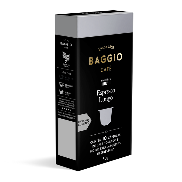 Baggio Espresso Lungo - 10 Cápsulas p/ Nespresso*