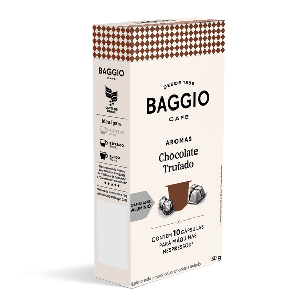 Baggio Aromas Chocolate Trufado - 10 Cápsulas p/ Nespresso*