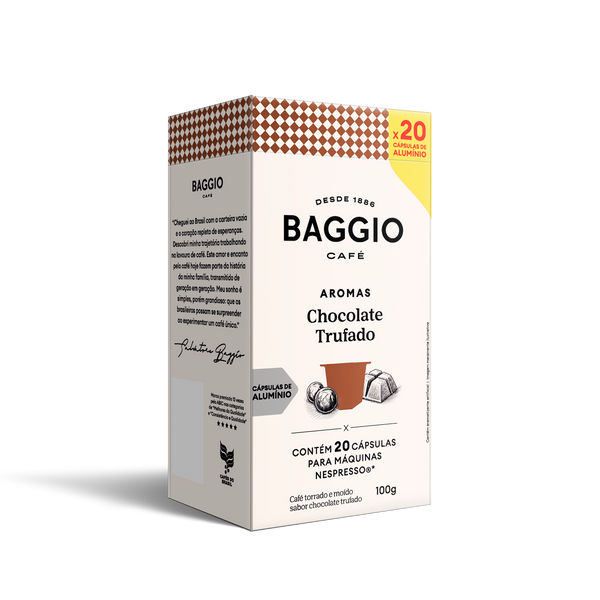 Baggio Aromas Chocolate Trufado - 20 Cápsulas p/ Nespresso*