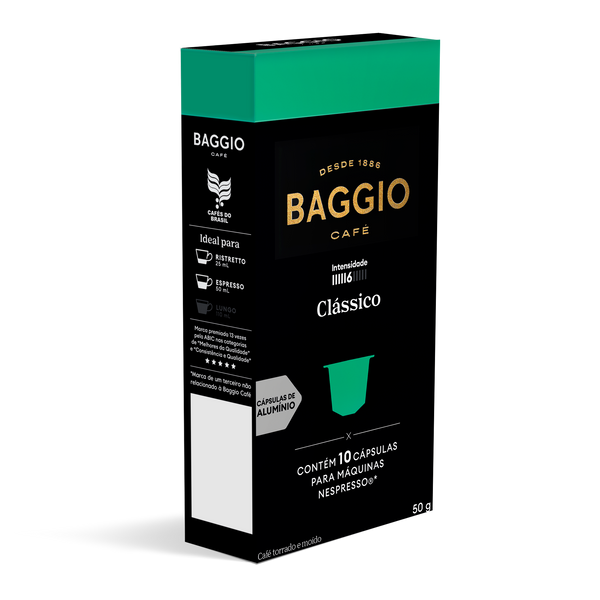 Baggio Clássico - 10 Cápsulas p/ Nespresso* - Assinatura 15% OFF