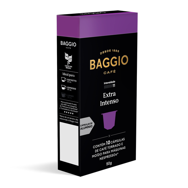 Baggio Extra Intenso - 10 Cápsulas p/ Nespresso* - Assinatura 15% OFF