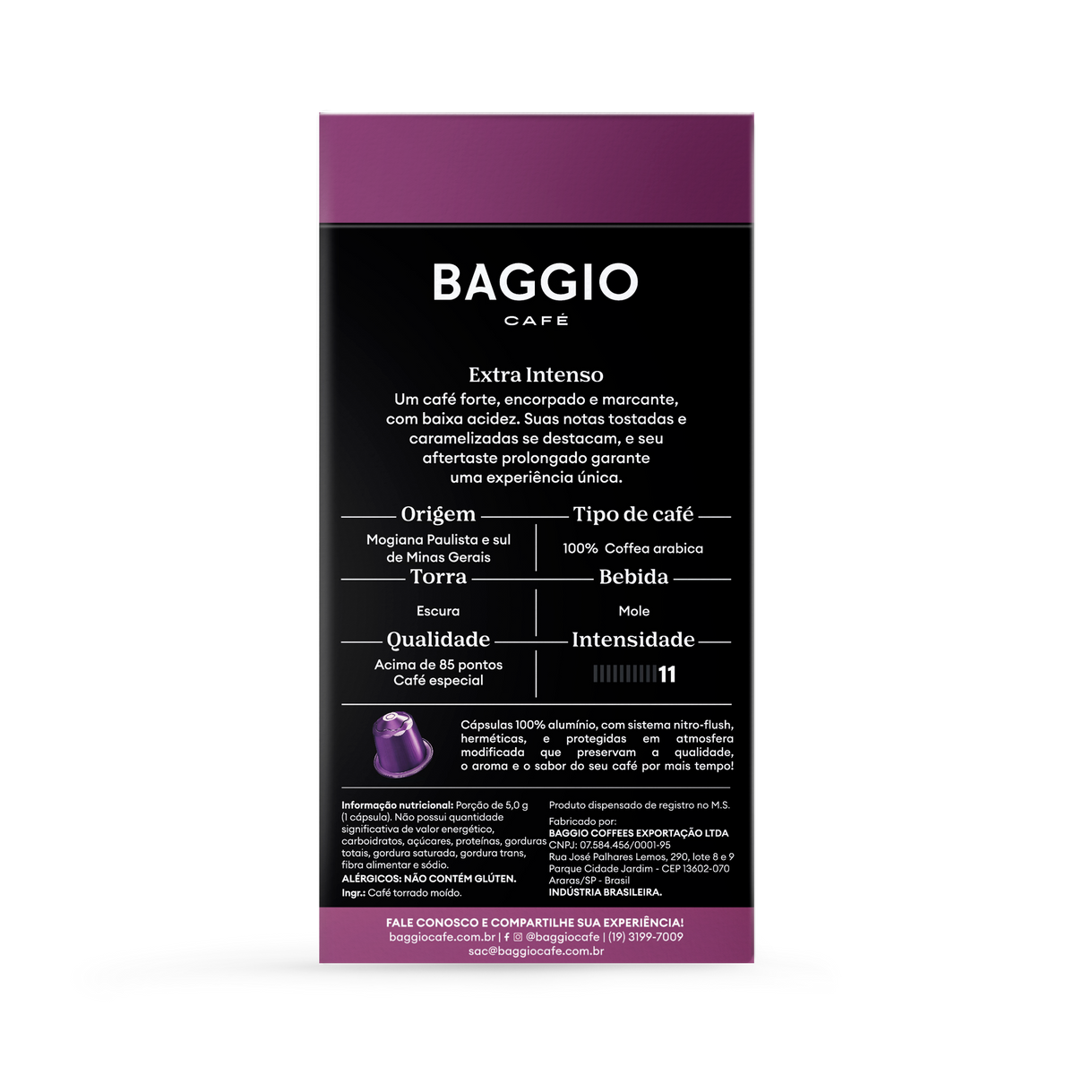Cápsulas para Nespresso | Extra Intenso | Baggio Café