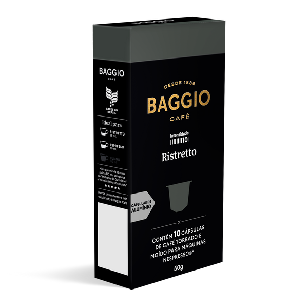 Baggio Ristretto - 10 Cápsulas P/ Nespresso* - Assinatura 15% Off