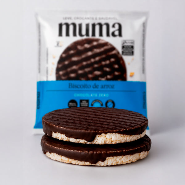 Biscoito de Arroz Chocolate Zero 30g - Muma Snacks