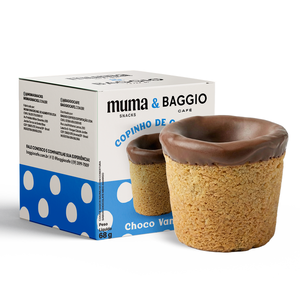 Copinho de Cookie Sabor Choco Vanilla 68g - 1 unidade