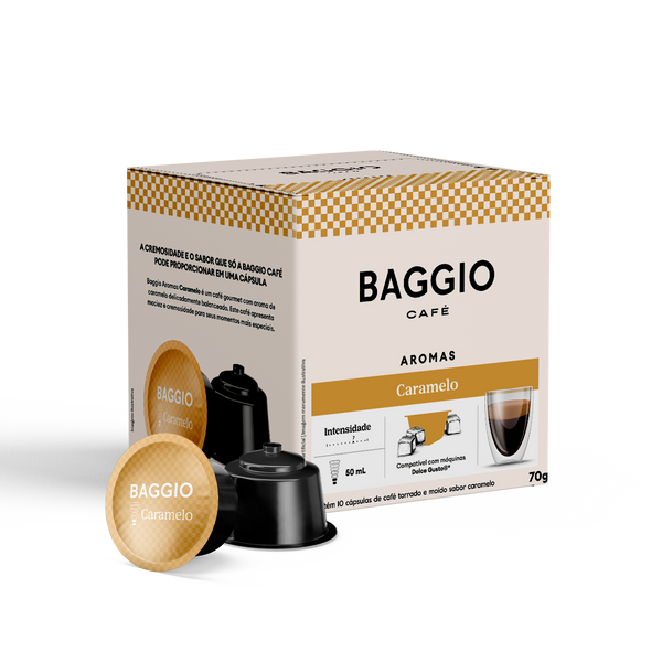 Baggio Aromas Caramelo - 10 Cápsulas p/ Dolce Gusto*