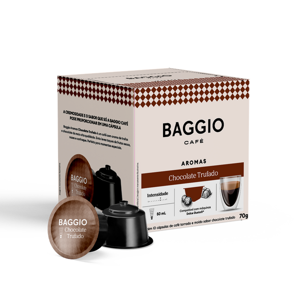 Baggio Aromas Chocolate Trufado - 10 Cápsulas para Dolce Gusto*