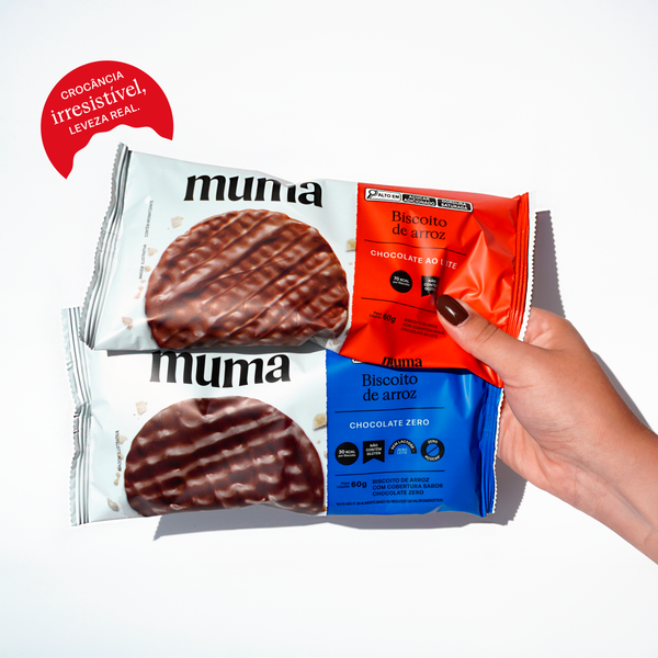 Biscoito de Arroz Chocolate Zero 60g - Muma Snacks