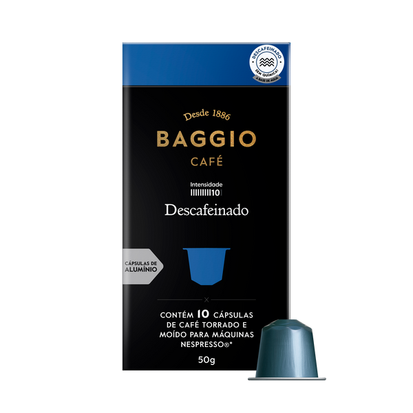 Baggio Descafeinado - 10 Cápsulas - Assinatura 15% OFF