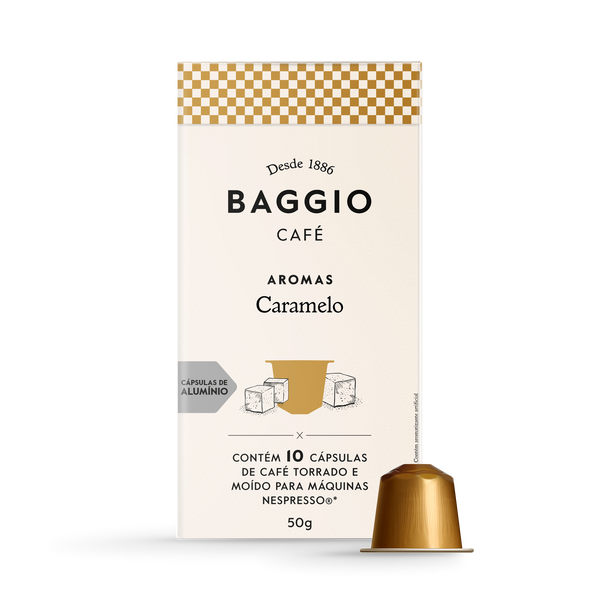 Baggio Aromas Caramelo - 10 Cápsulas - Assinatura 15% OFF