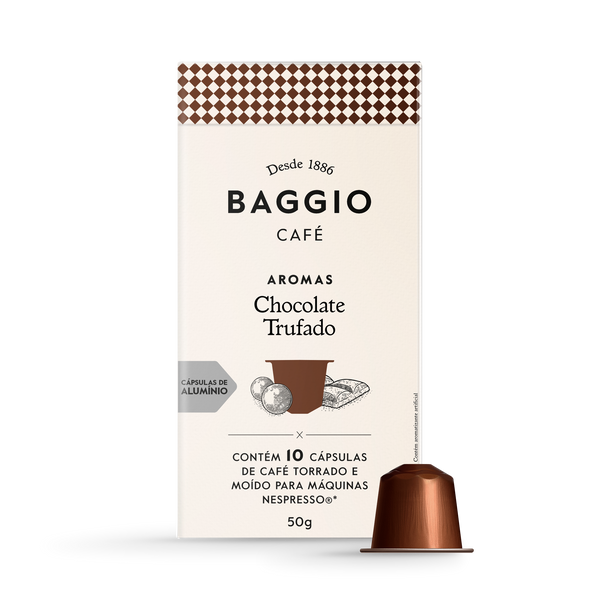 Baggio Aromas Chocolate Trufado - 10 Cápsulas p/ Nespresso*