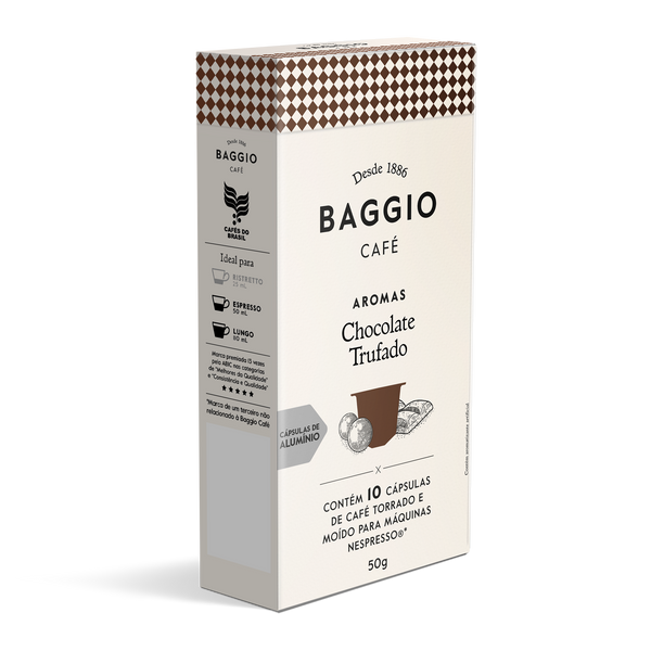 Baggio Aromas Chocolate Trufado - 10 Cápsulas p/ Nespresso*