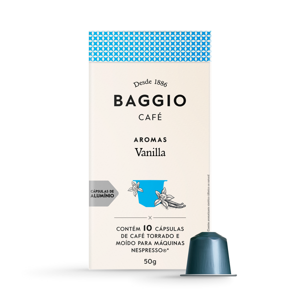 Baggio Aromas Vanilla - 10 Cápsulas - Assinatura 15% OFF