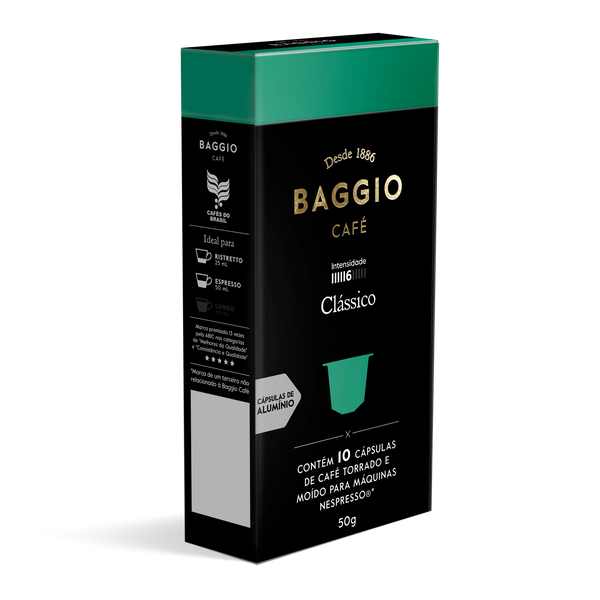 Baggio Clássico - 10 Cápsulas p/ Nespresso* - Assinatura 15% OFF