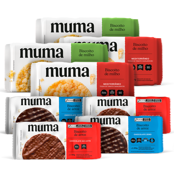 Kit Biscoitos Muma 8 unidades 60g Misto