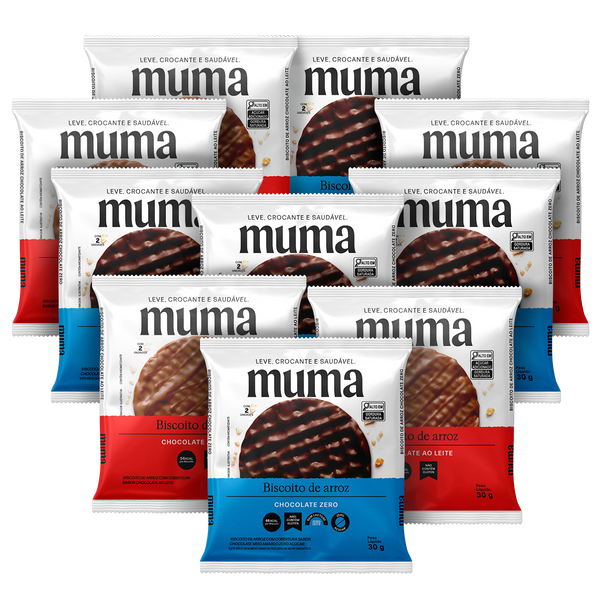 Kit Biscoitos Muma 10 unidades 30g Doces