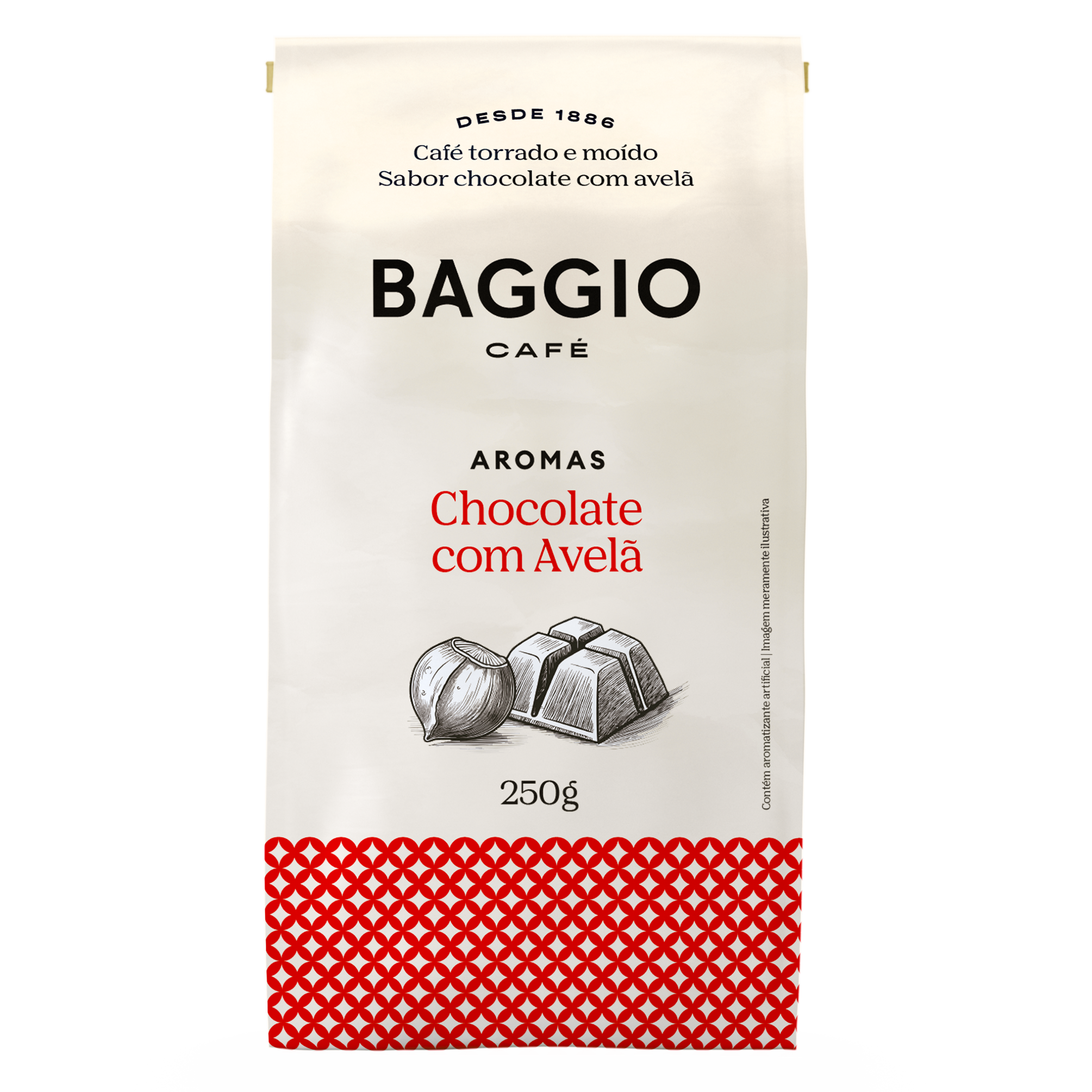 Baggio Café Café Torrado E Moído Aroma De Chocolate Com Avelã 250G