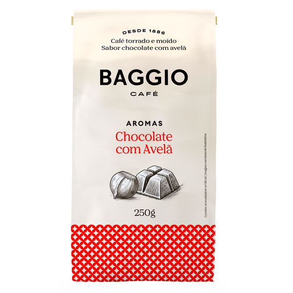 Baggio Aromas Chocolate com Avelã - 250g - Assinatura 15% OFF