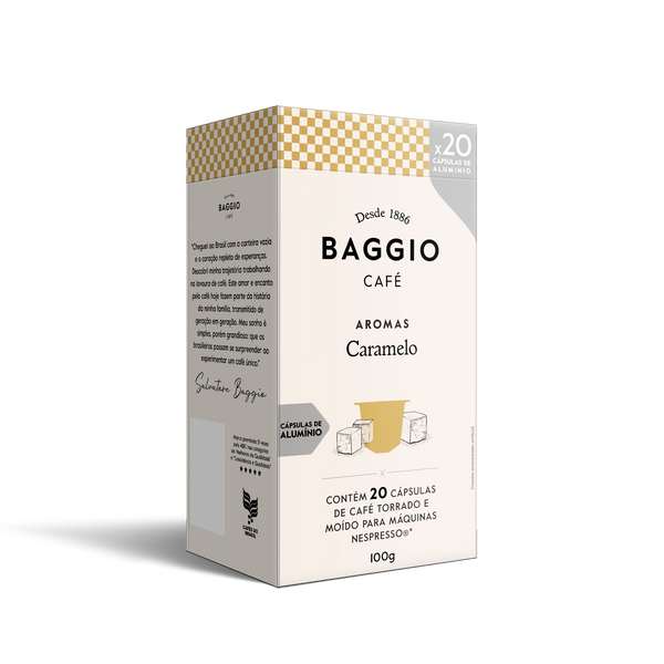 Baggio Aromas Caramelo - 20 Cápsulas - Assinatura 15% OFF