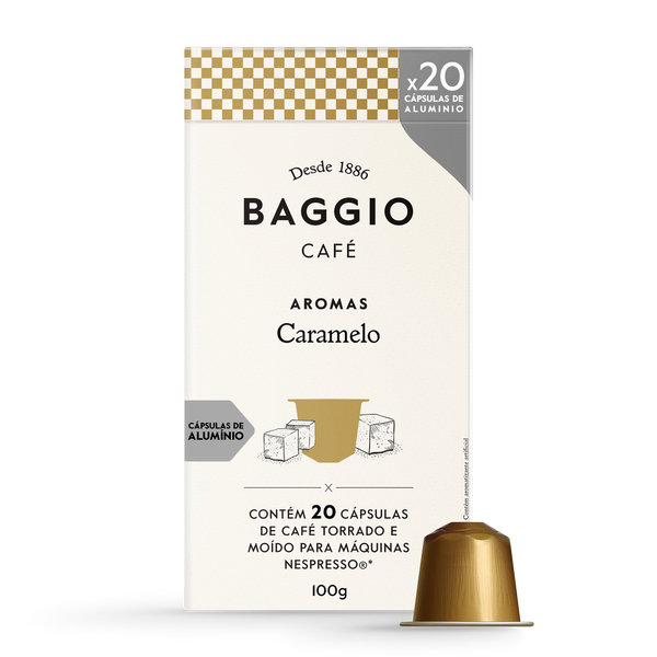Baggio Aromas Caramelo - 20 Cápsulas p/ Nespresso*