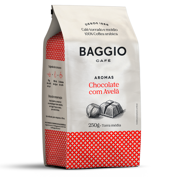 Baggio Aromas Chocolate com Avelã - 250g - Assinatura 15% OFF