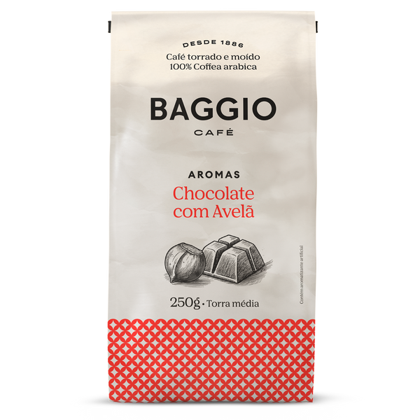 Baggio Aromas Chocolate com Avelã - 250g - Assinatura 15% OFF