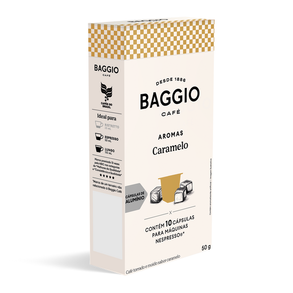 Baggio Aromas Caramelo - 10 Cápsulas p/ Nespresso*