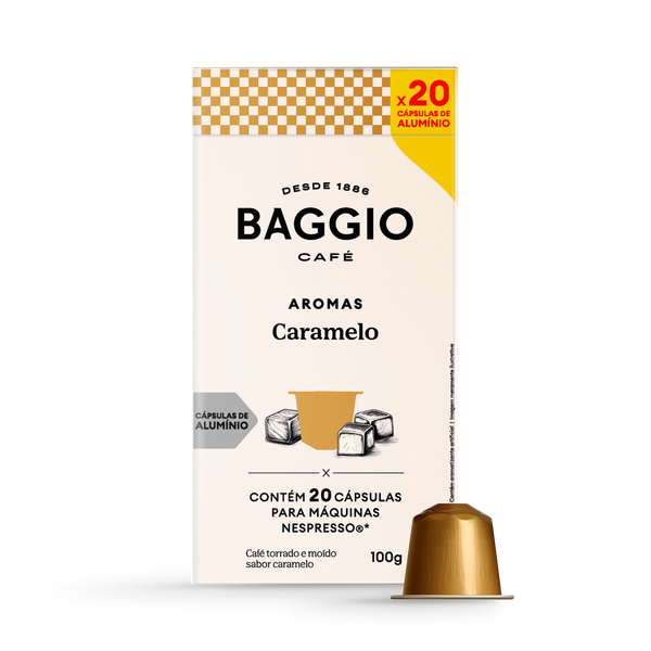 Baggio Aromas Caramelo - 20 Cápsulas p/ Nespresso*