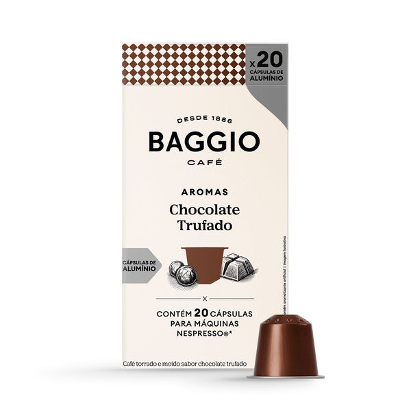 Baggio Aromas Chocolate Trufado - 20 Cápsulas p/ Nespresso*