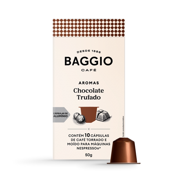 Baggio Aromas Chocolate Trufado - 10 Cápsulas p/ Nespresso*