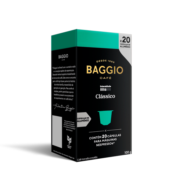 Baggio Clássico - 20 Cápsulas p/ Nespresso*