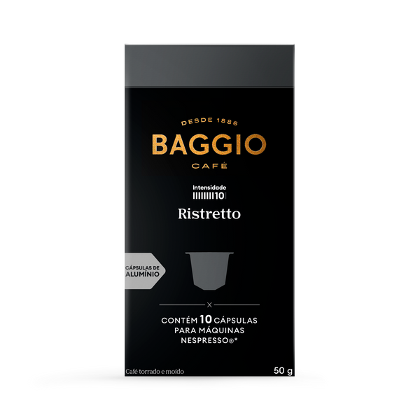 Baggio Ristretto - 10 Cápsulas p/ Nespresso*
