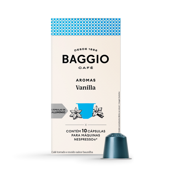 Baggio Aromas Vanilla - 10 Cápsulas p/ Nespresso*