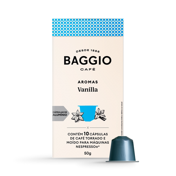 Baggio Aromas Vanilla - 10 Cápsulas p/ Nespresso*