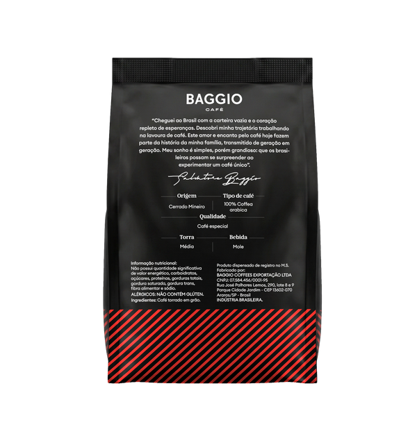 Baggio Café Bourbon 500g Grãos