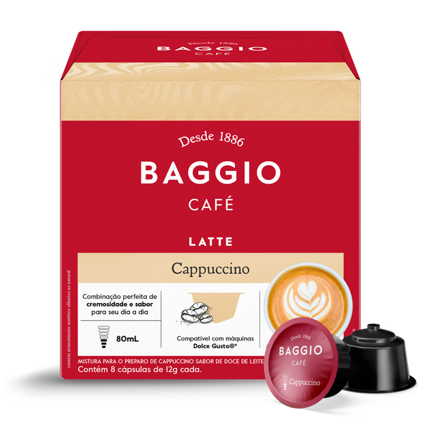 Baggio Cappuccino - 08 Cápsulas p/ Dolce Gusto