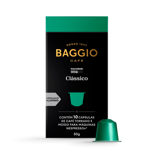 Baggio Clássico - 10 Cápsulas p/ Nespresso*