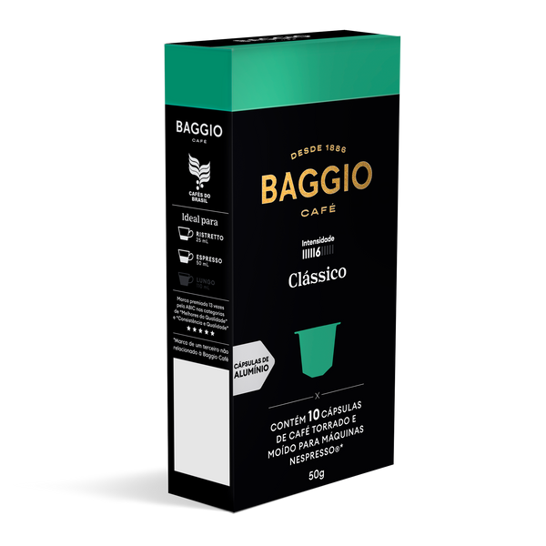 Baggio Clássico - 10 Cápsulas p/ Nespresso*