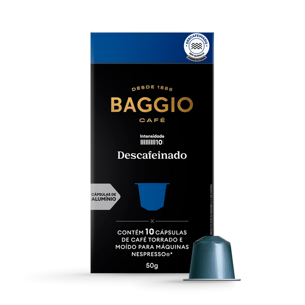 Baggio Descafeinado - 10 Cápsulas p/ Nespresso*