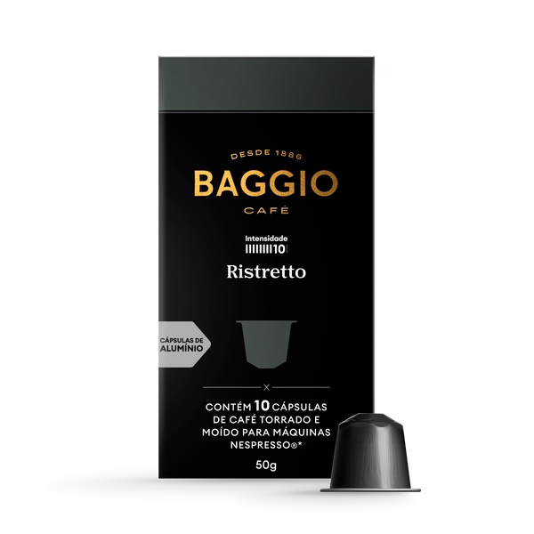 Baggio Ristretto - 10 Cápsulas p/ Nespresso*