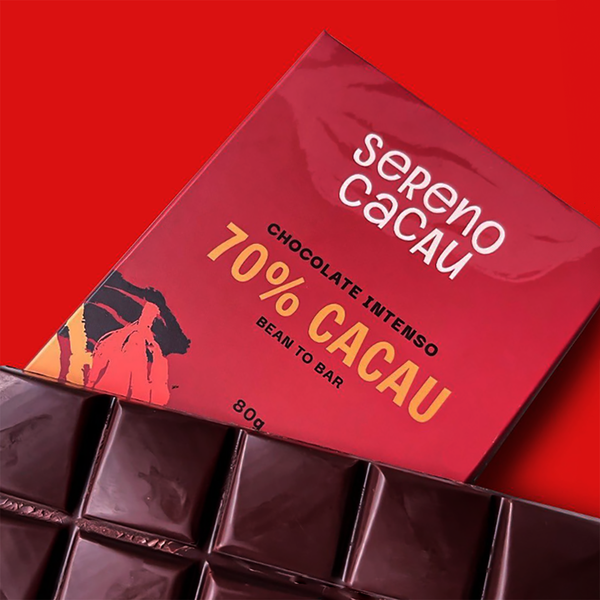 Barra de Chocolate Intenso 70% Cacau 80g