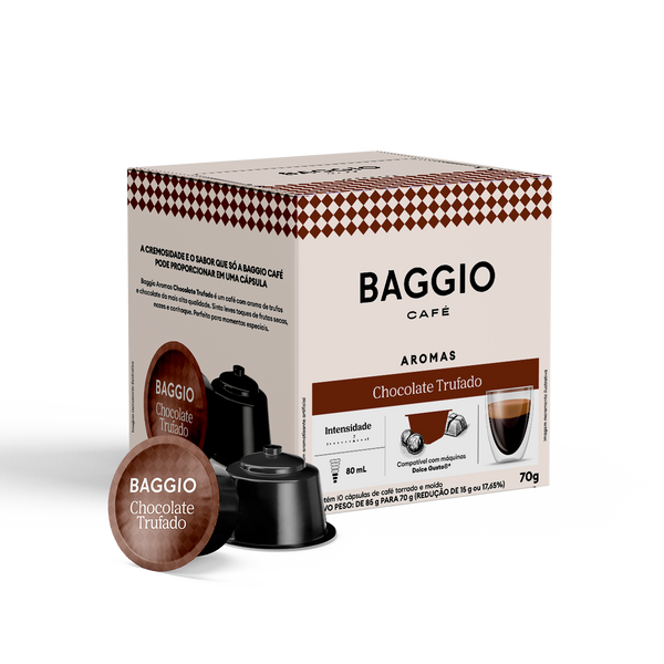 Baggio Aromas Chocolate Trufado - 10 Cápsulas para Dolce Gusto*