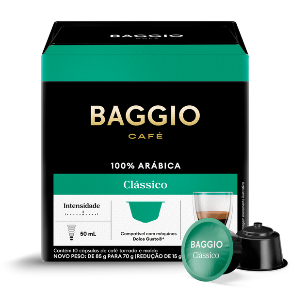 Baggio Clássico - 10 Cápsulas p/ Dolce Gusto*