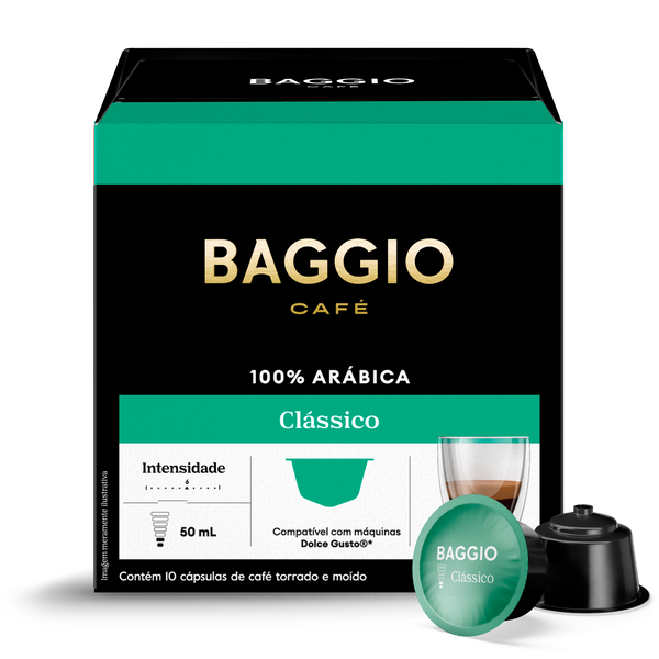 Baggio Clássico - 10 Cápsulas p/ Dolce Gusto*