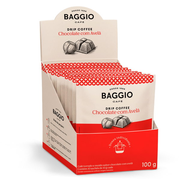 Baggio Chocolate com Avelã - Drip Coffee 10 sachês