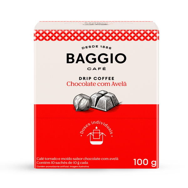 Baggio Chocolate com Avelã - Drip Coffee 10 sachês