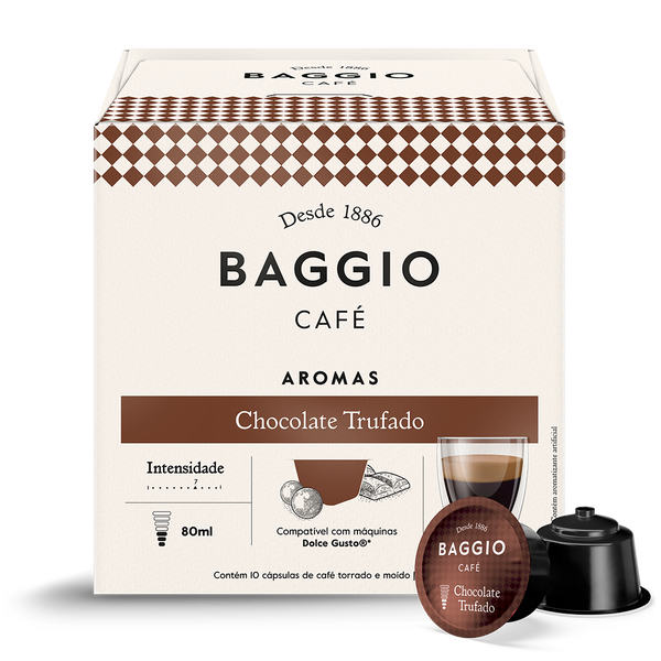 Baggio Aromas Chocolate Trufado - 10 Cápsulas para Dolce Gusto*