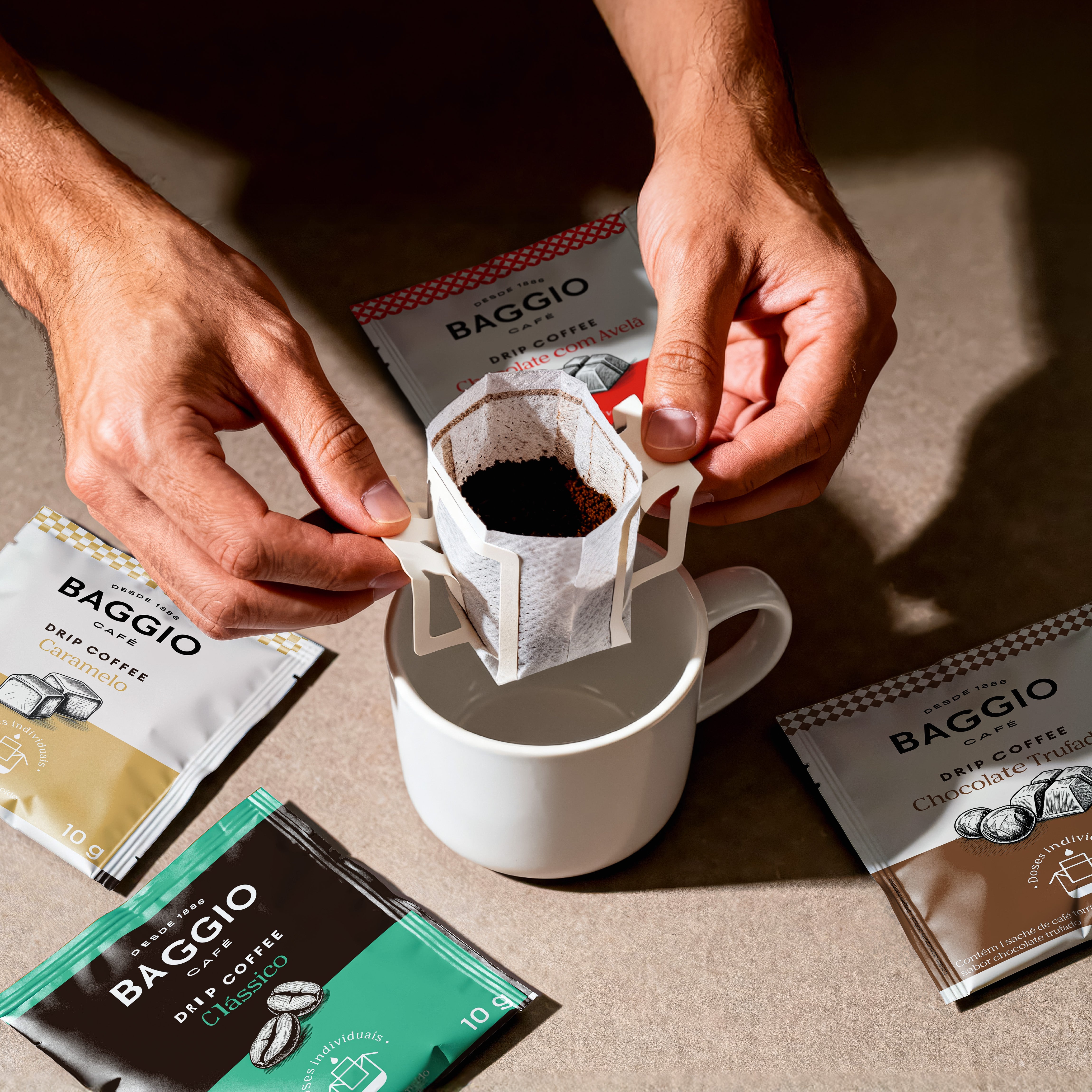 Baggio Chocolate com Avelã - Drip Coffee 10 sachês – Baggio Café