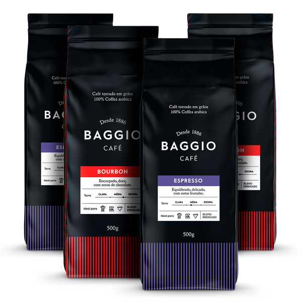 Kit Escritório Baggio Café 2kg Grãos - Assinatura 15% OFF