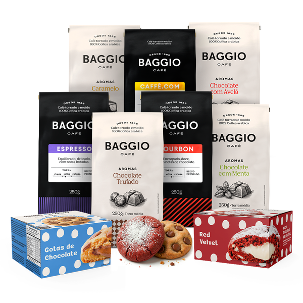 Kit Baggio Cafés Moídos + Cookie Recheado